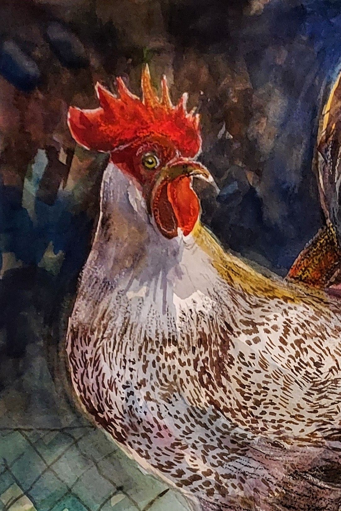 Chicken painting