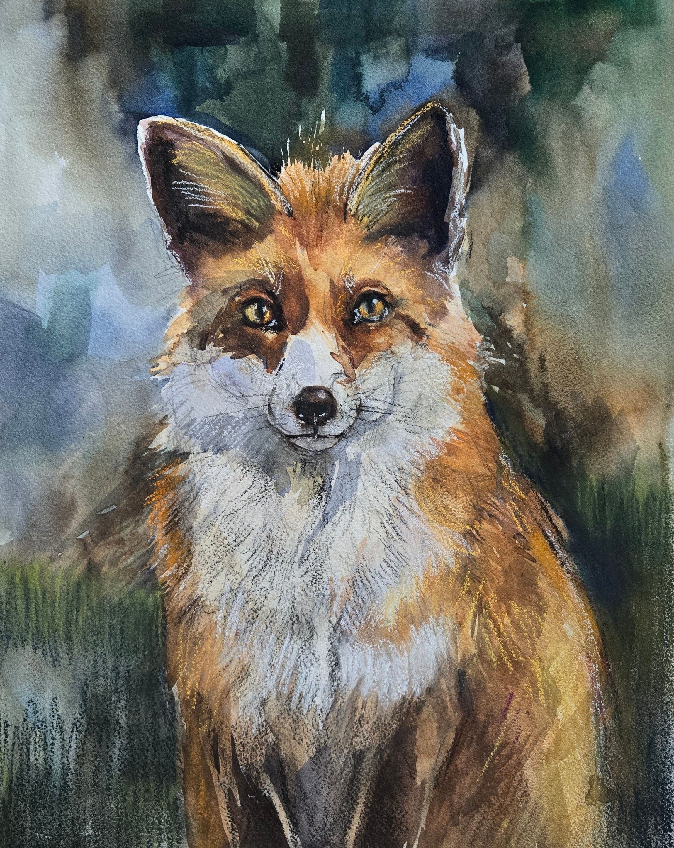 Fox painting